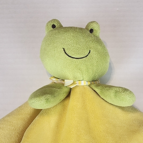 Carter's Frog Rattle I love hugs yellow green - Picture 2 of 7